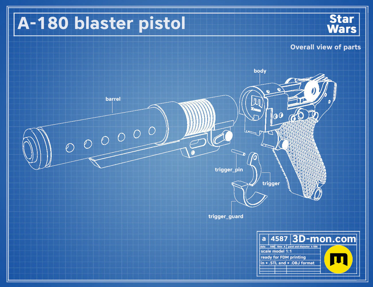 A-180 Blaster Pistol - Image 4