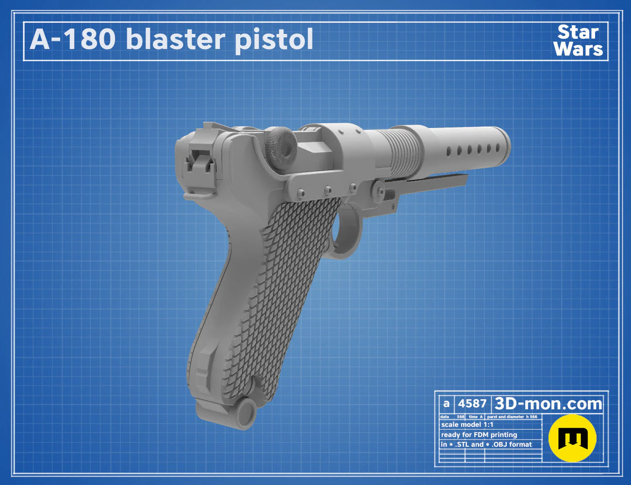 A-180 Blaster Pistol - Image 7