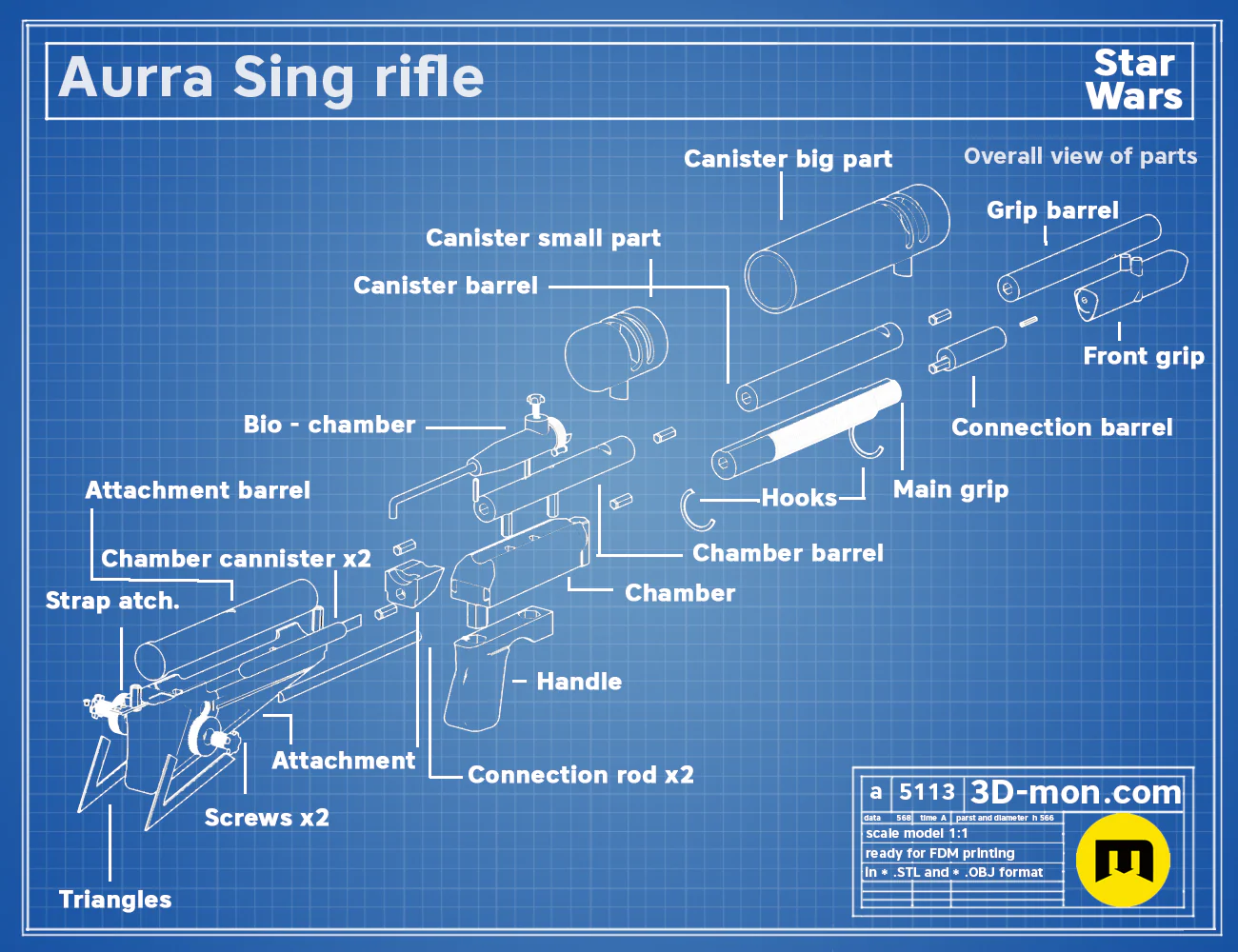 Adventurer slugthrower rifle (Aurra Sing) - Image 7