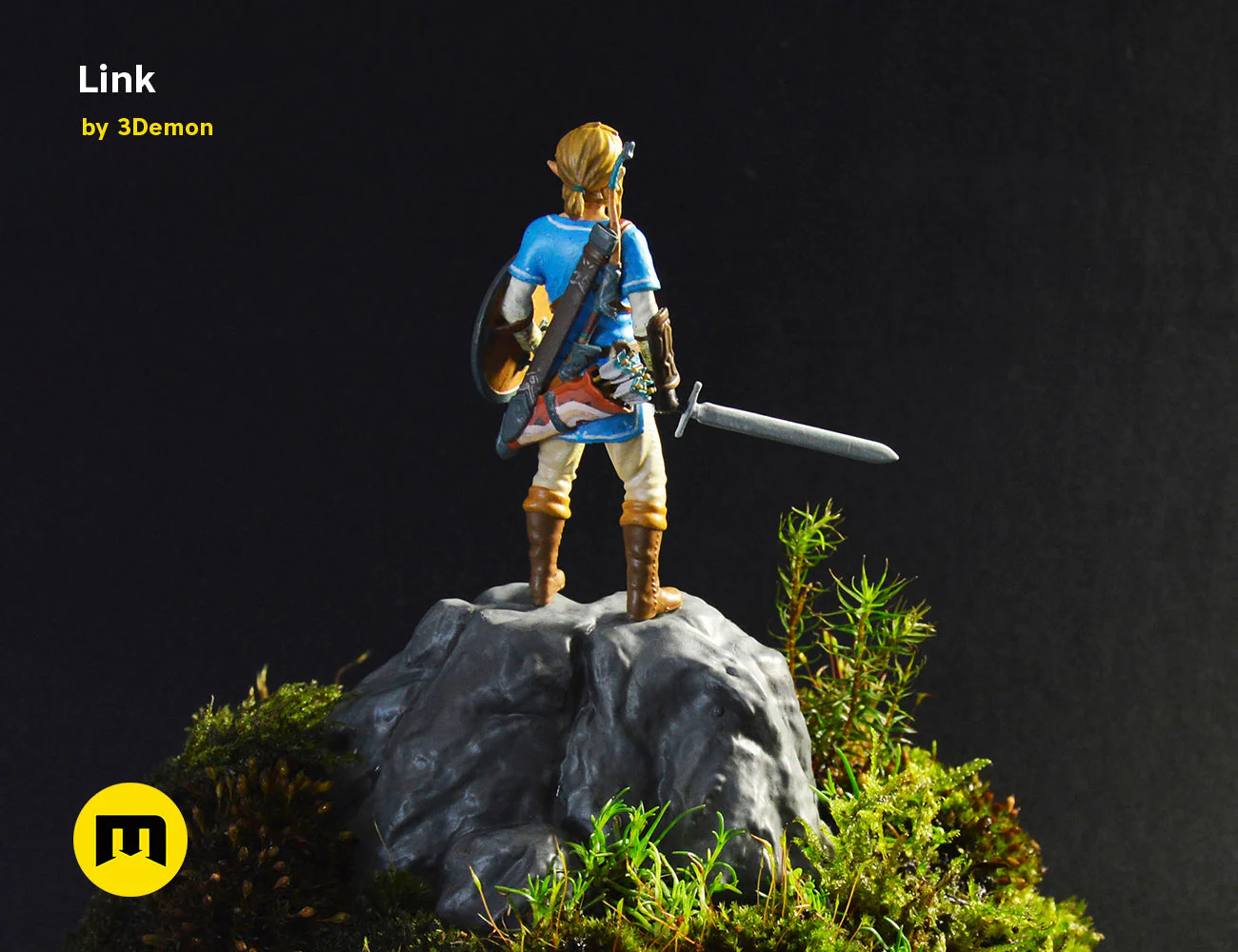 BOTW Link Mossarium Figure - Image 4