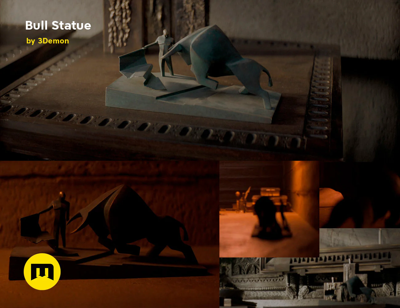Dune Bull Statue - Bullfighter - Image 4