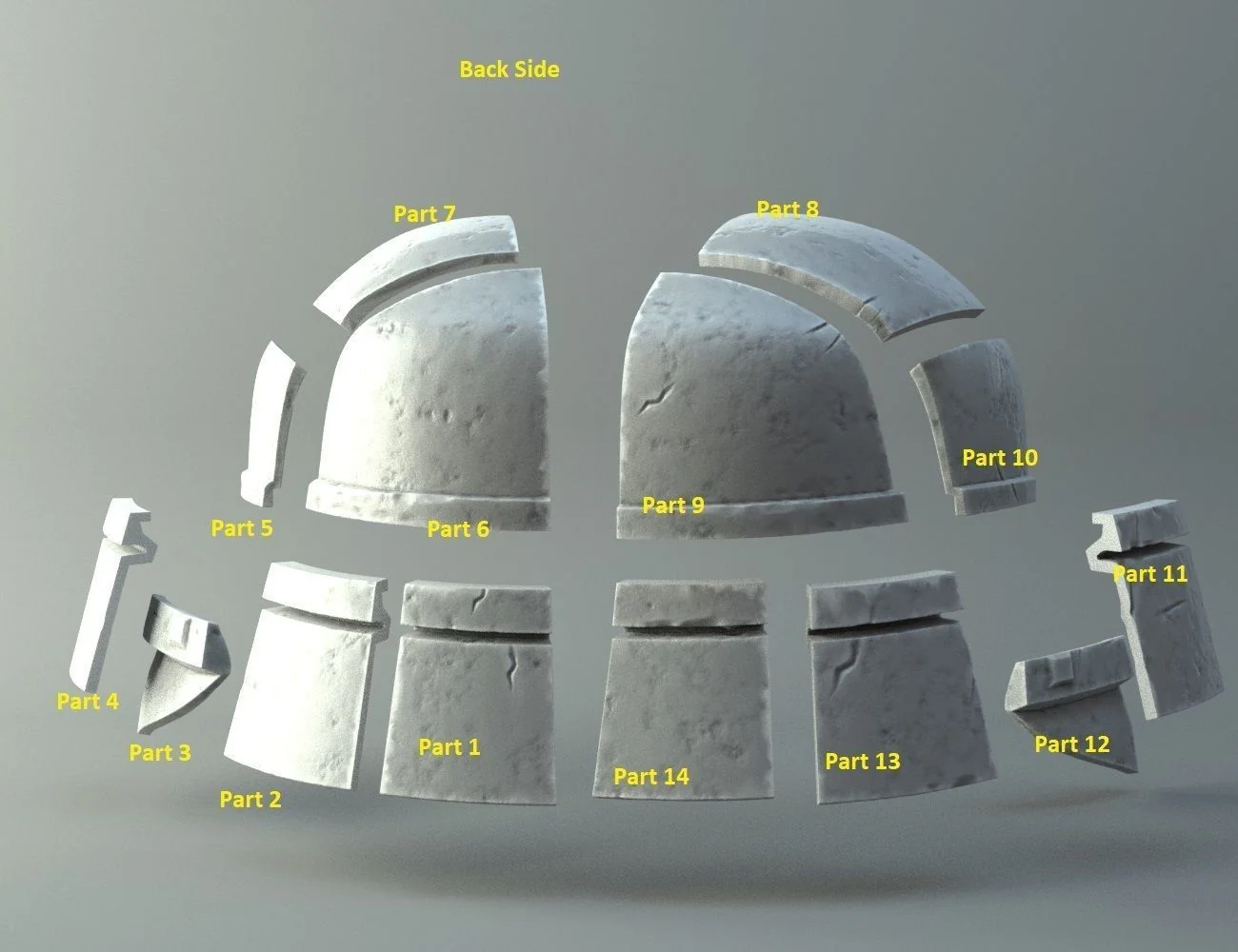 Damaged Heavy helmet - Knights of Ren - Star Wars universe - Image 4