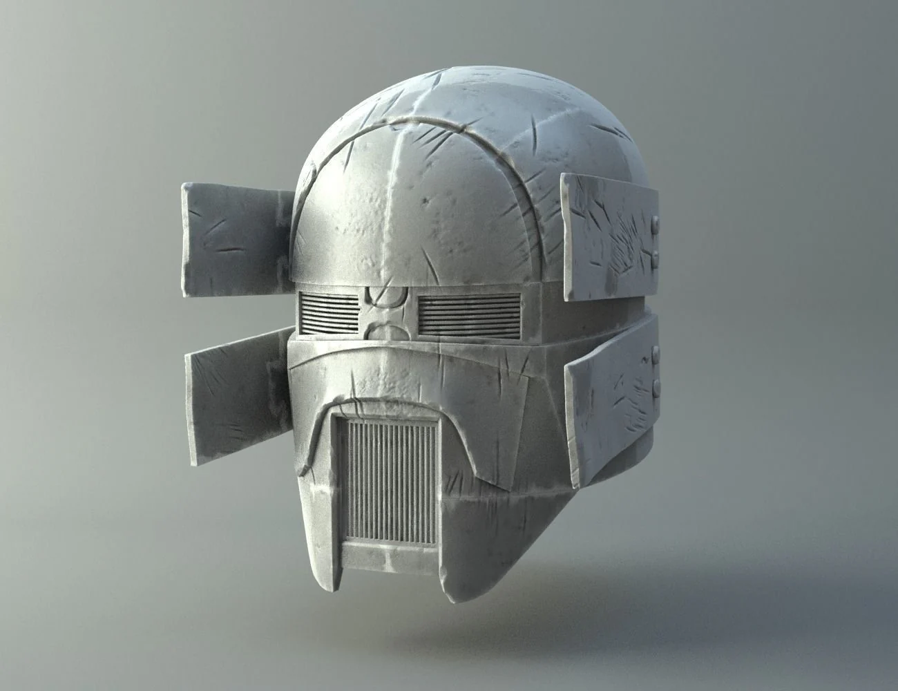 Damaged Sniper helmet - Knights of Ren - Star Wars universe - Image 2