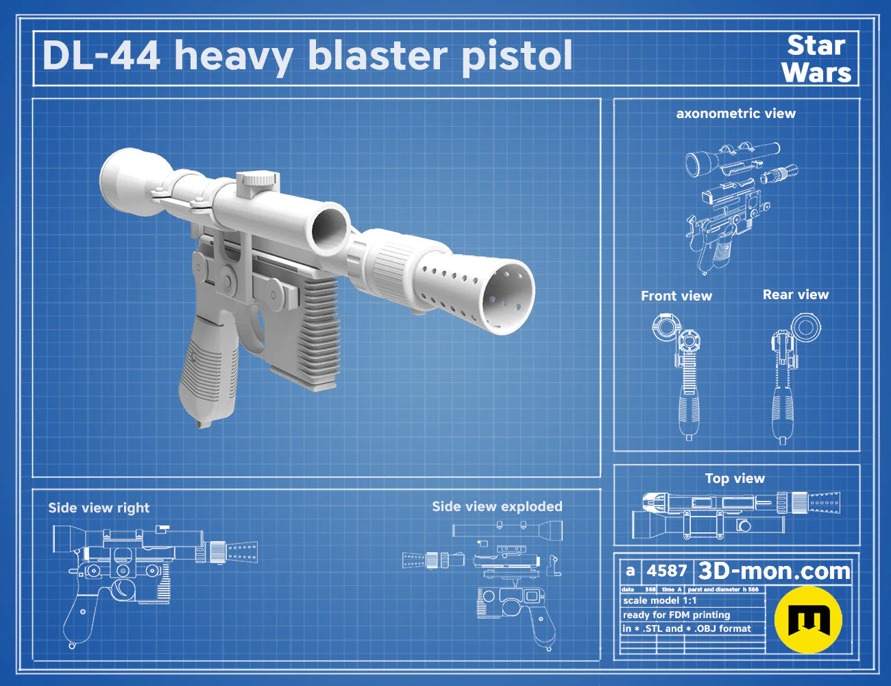 DL-44 Heavy Blaster Pistol - Image 2