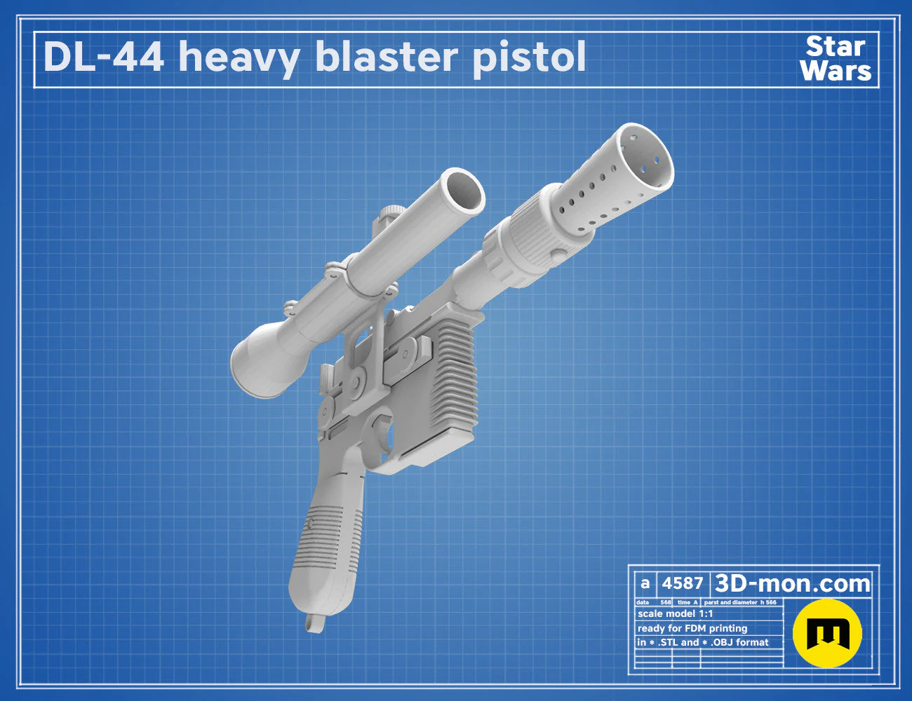 DL-44 Heavy Blaster Pistol - Image 6