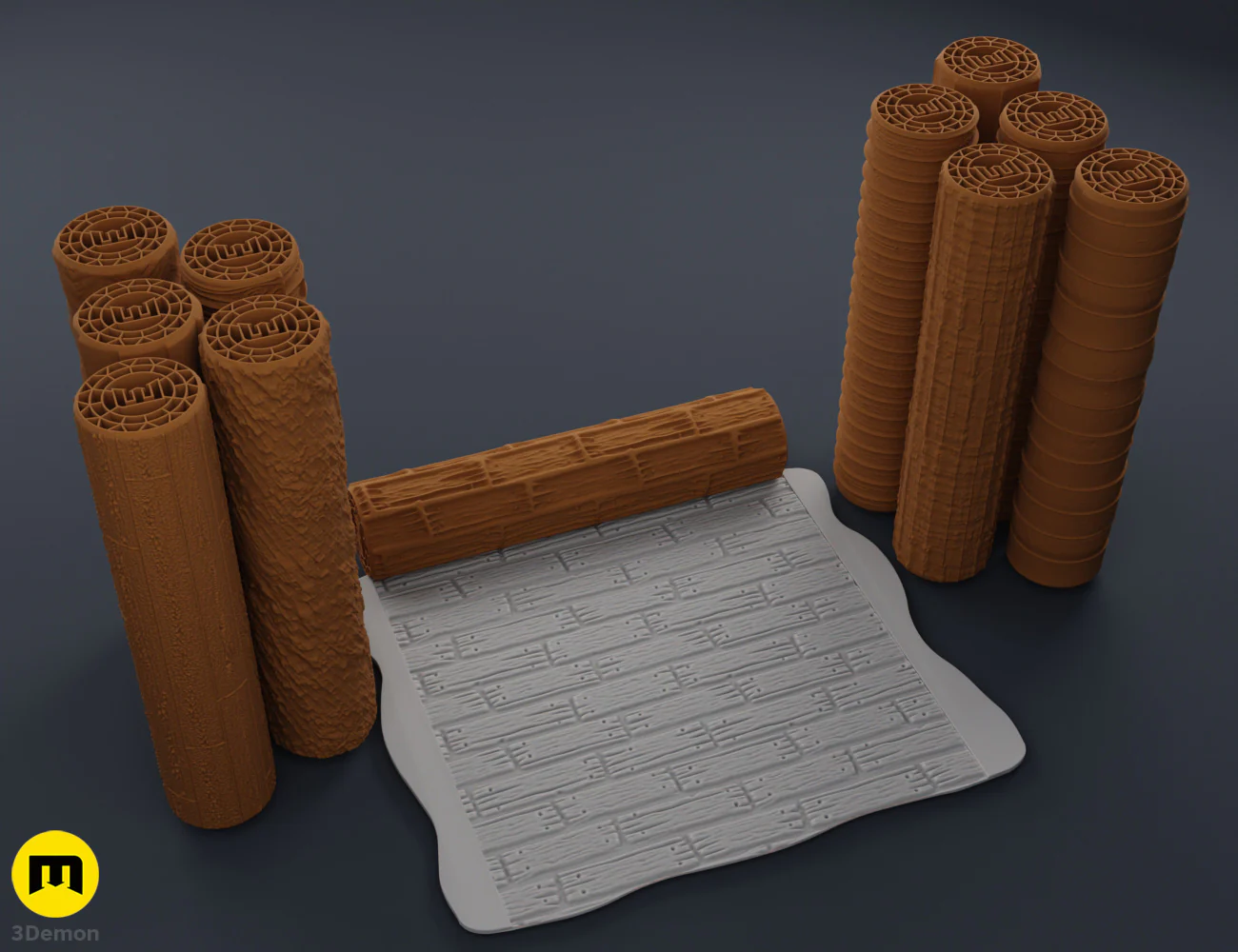 DnD terrain rollers – Wooden floor and wall - Image 2