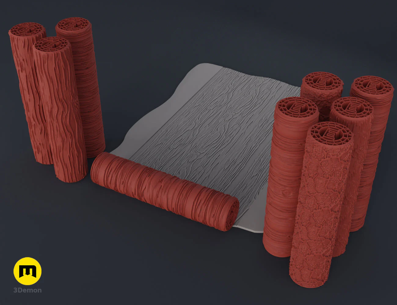 DnD Texture Rollers – Wood and tree bark - Image 4