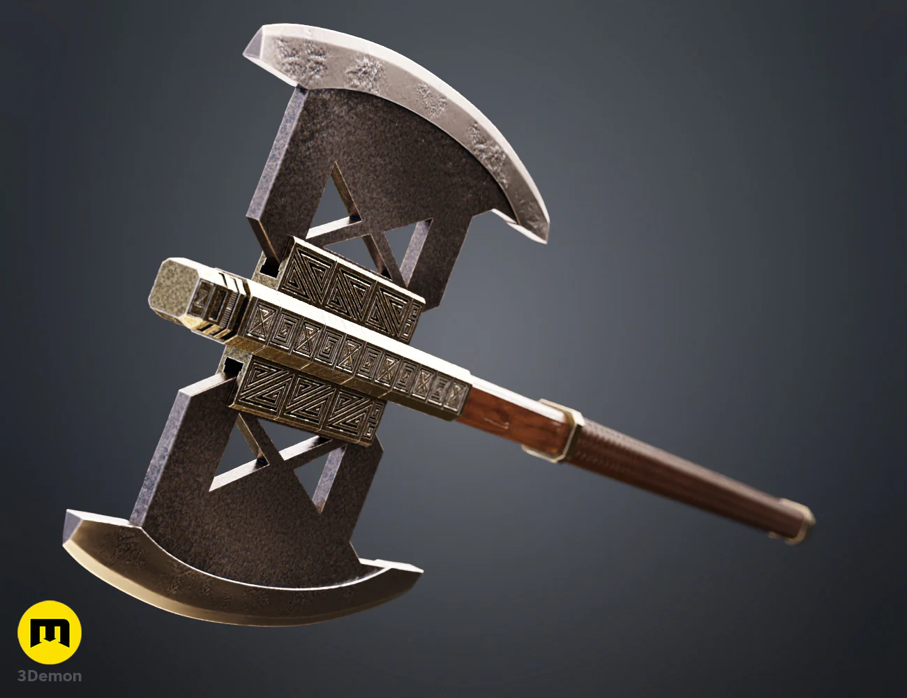 Gimli Double Bladed Battle Axe - Lord of the Rings - Image 2