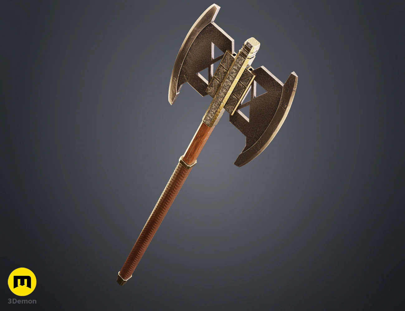Gimli Double Bladed Battle Axe - Lord of the Rings - Image 3