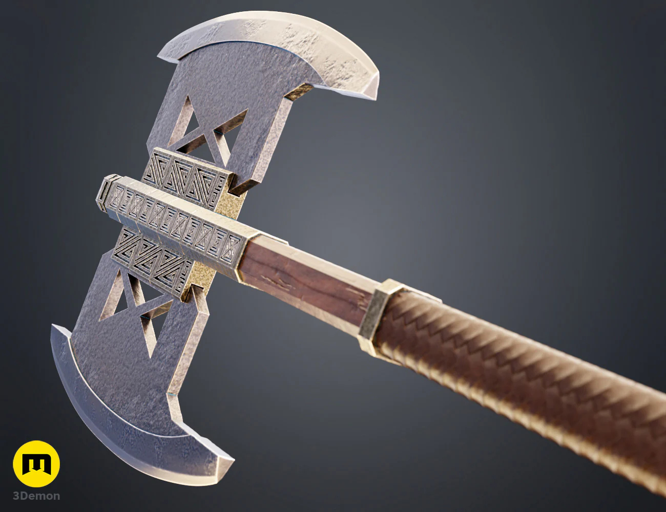 Gimli Double Bladed Battle Axe - Lord of the Rings - Image 7