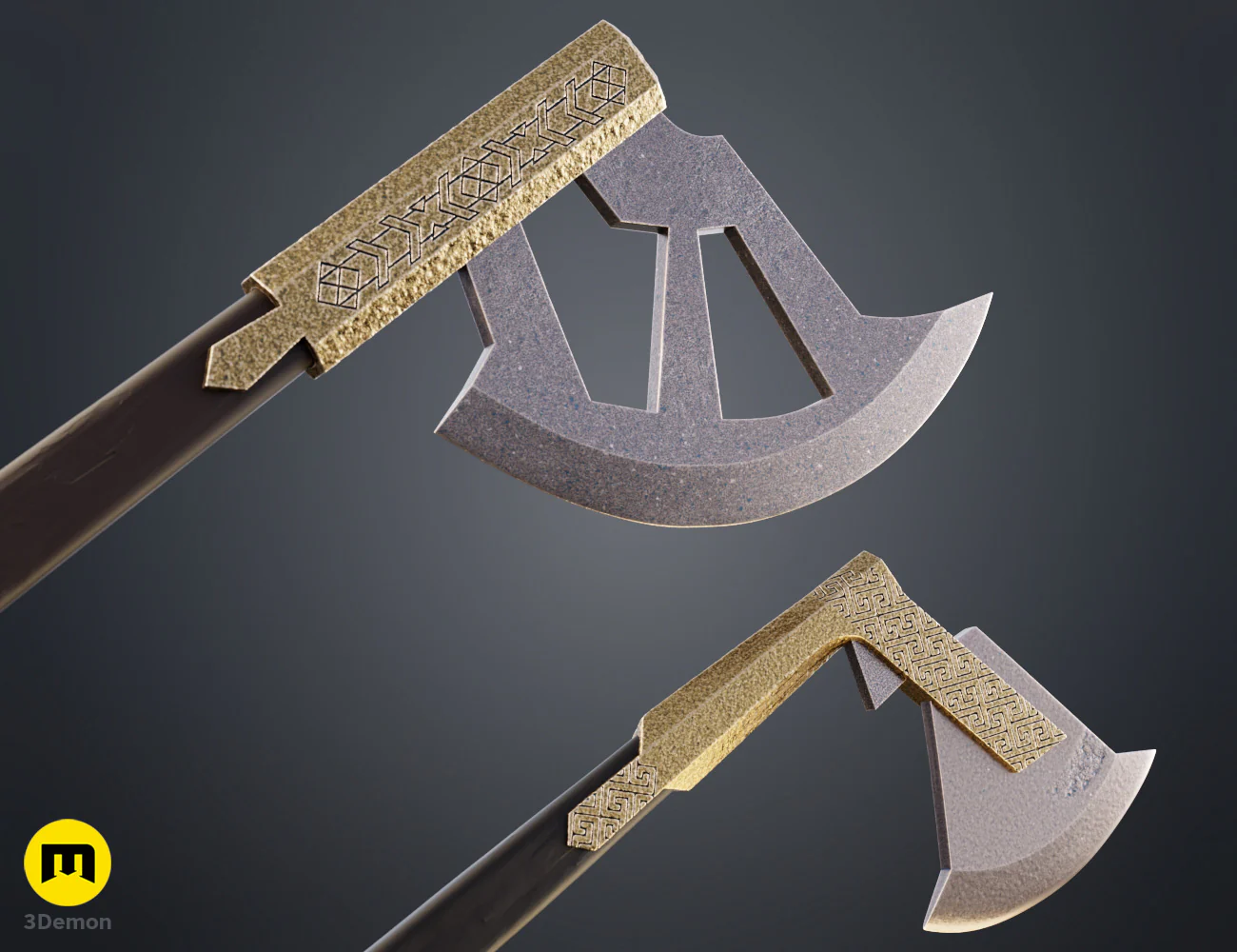 Gimli Throwing Axes - Lord of the Rings - Image 2