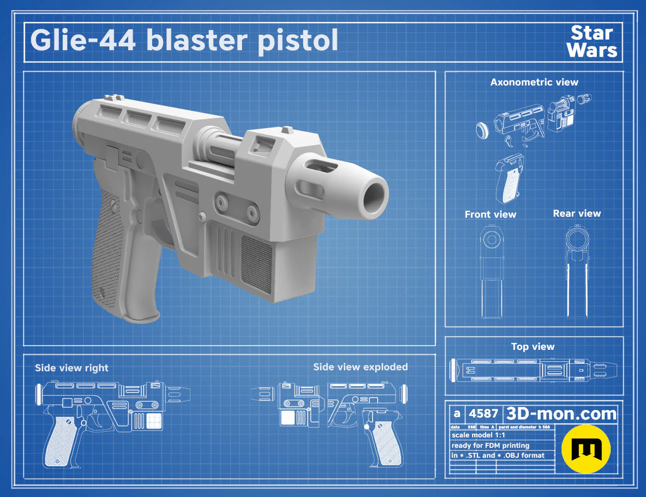 Glie-44 Blaster Pistol - Image 2