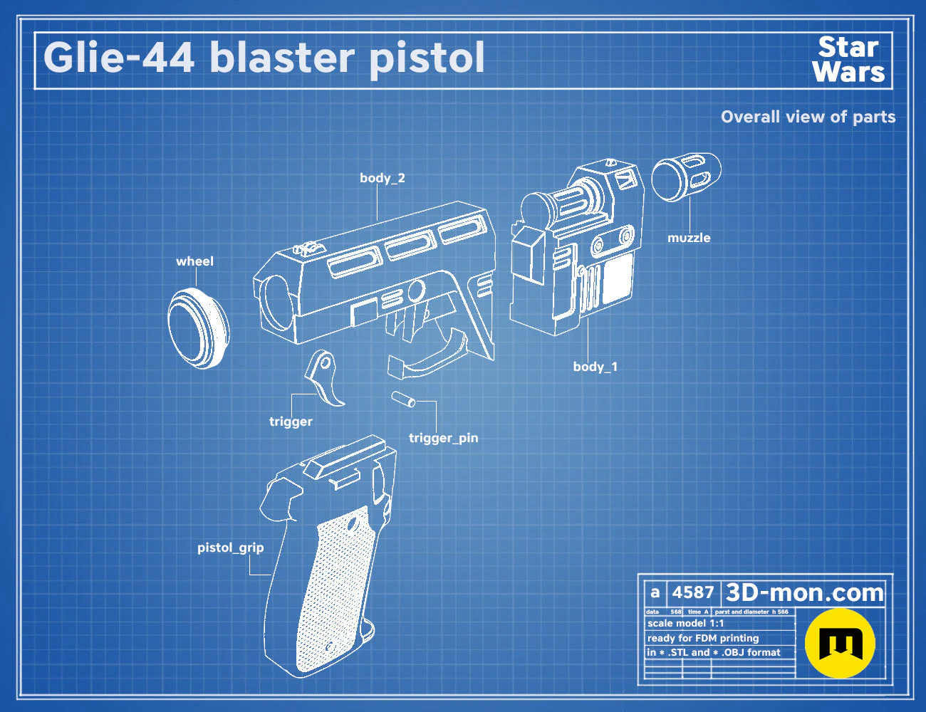Glie-44 Blaster Pistol - Image 3