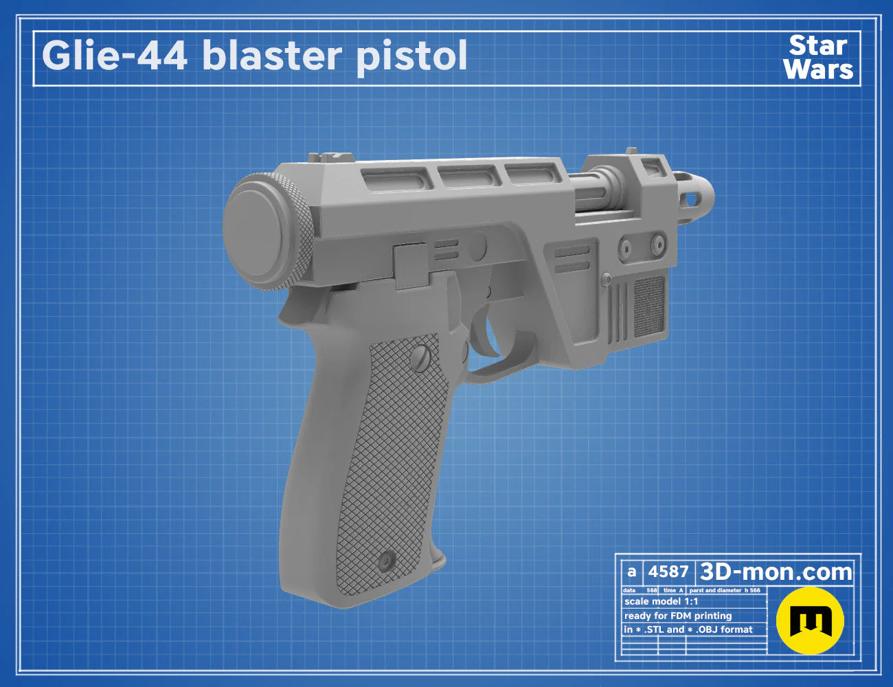 Glie-44 Blaster Pistol - Image 7