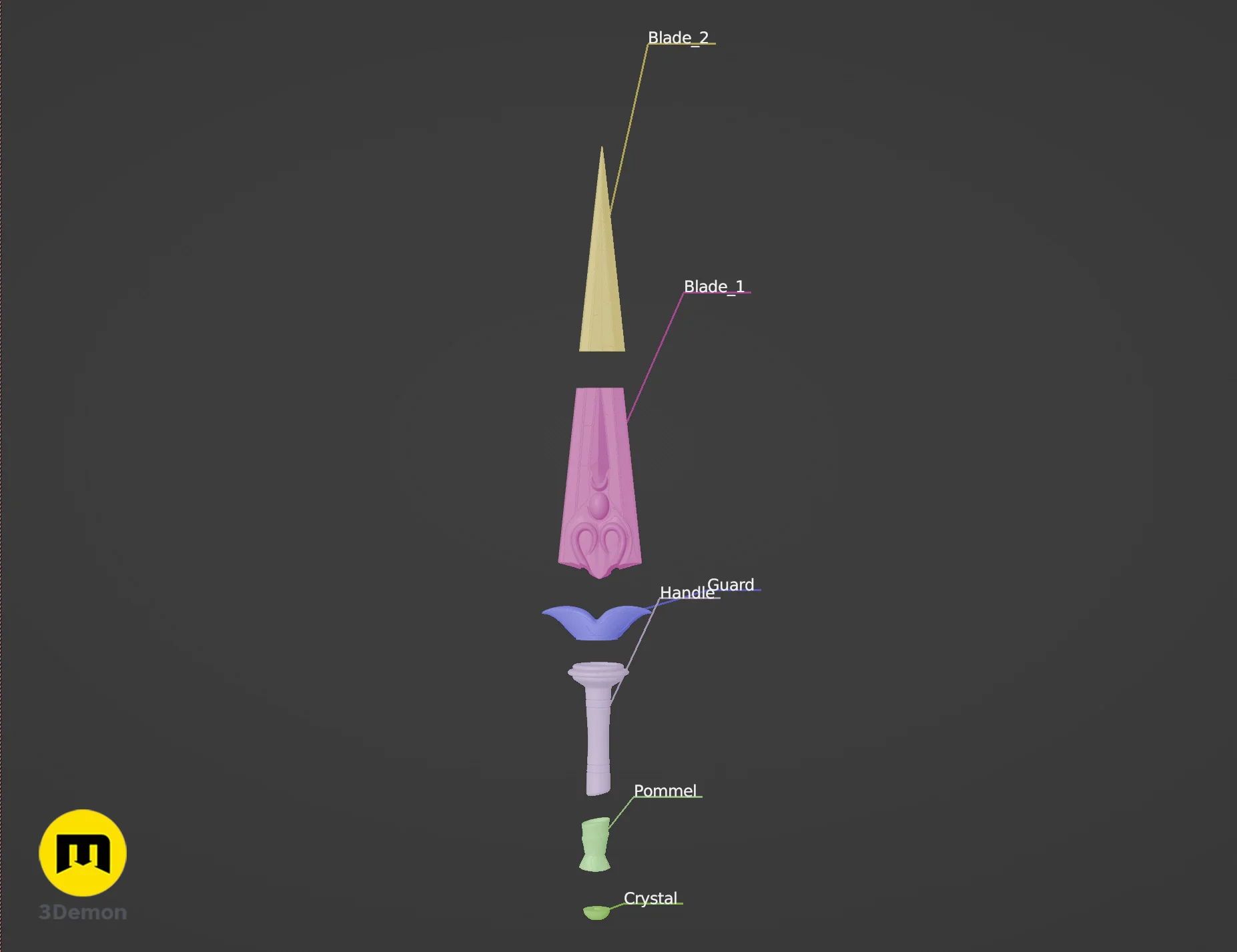 Hades 2 Melinoe Sister Blades - Sickle and Dagger - Image 4