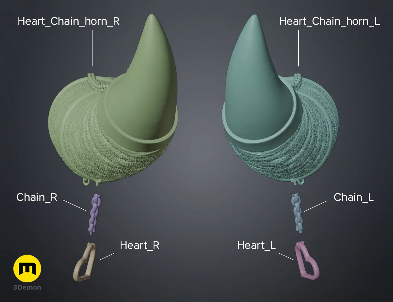 Heart Chain Horns - Image 6