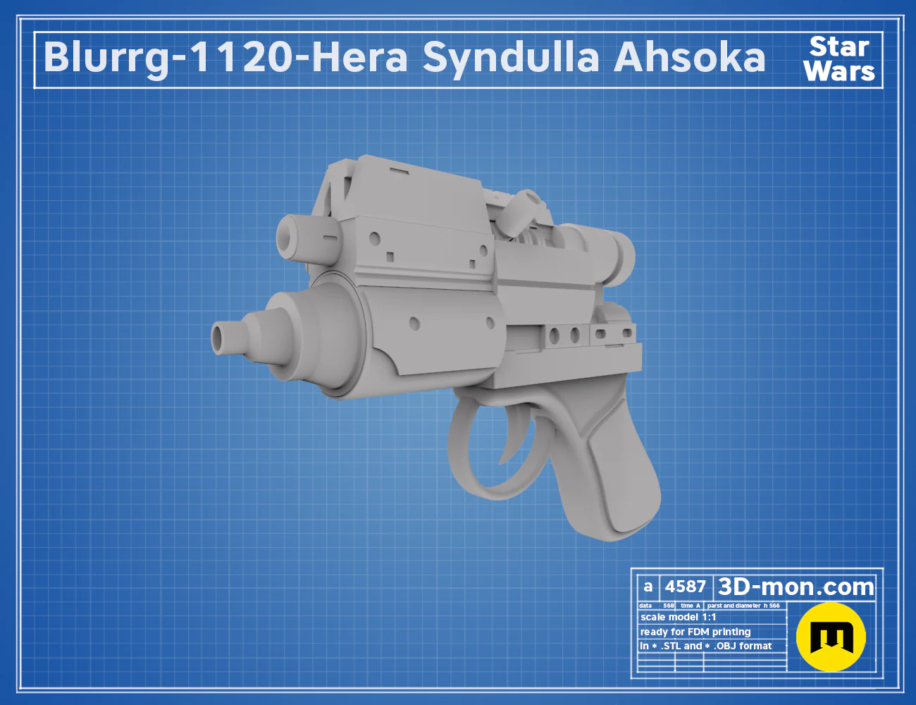 Hera Syndulla blaster - Ahsoka version - Image 3