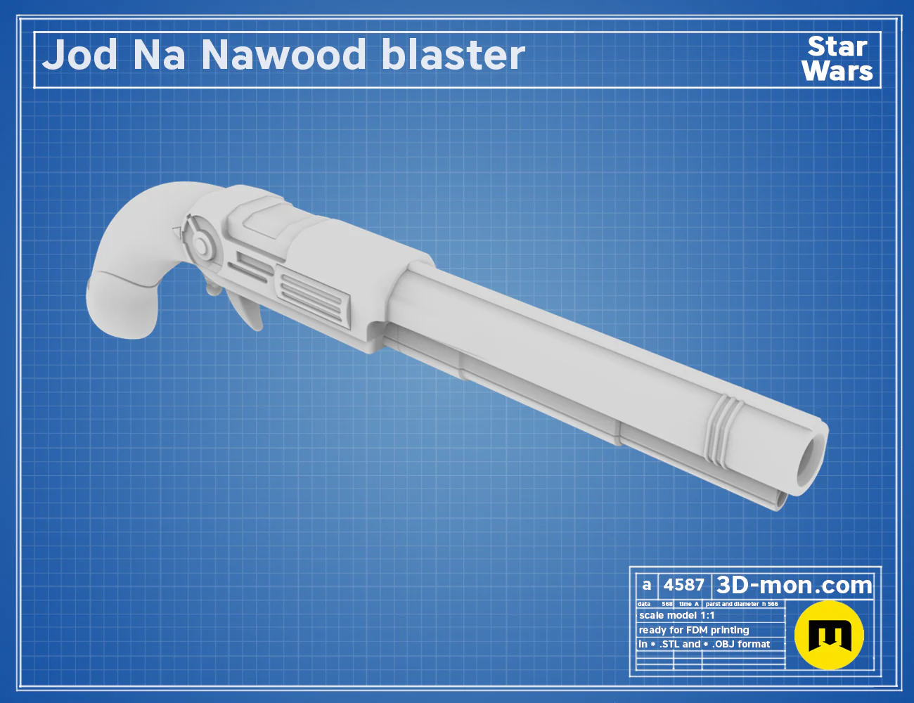 Jod Skeleton Crew blaster - Image 3