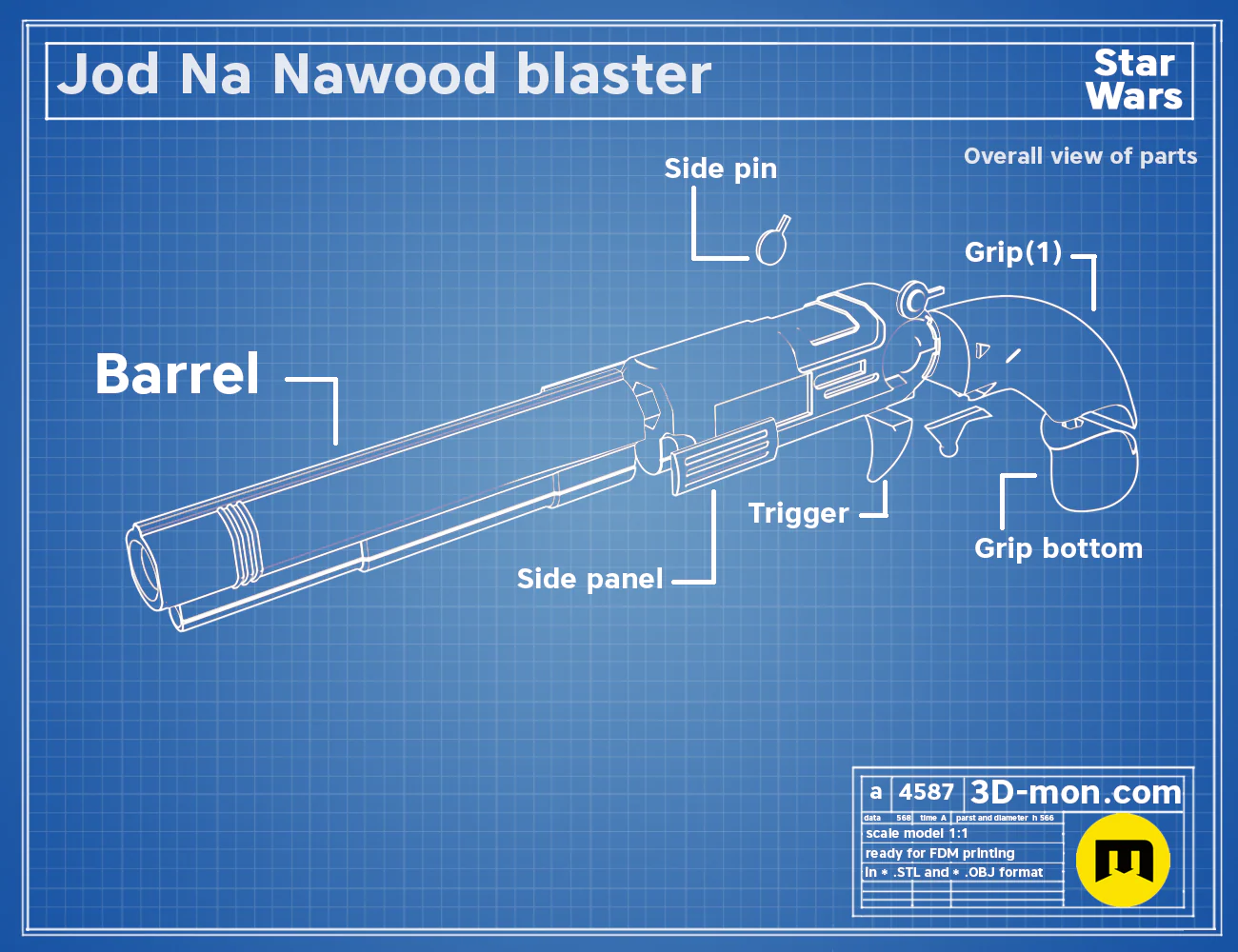 Jod Skeleton Crew blaster - Image 5