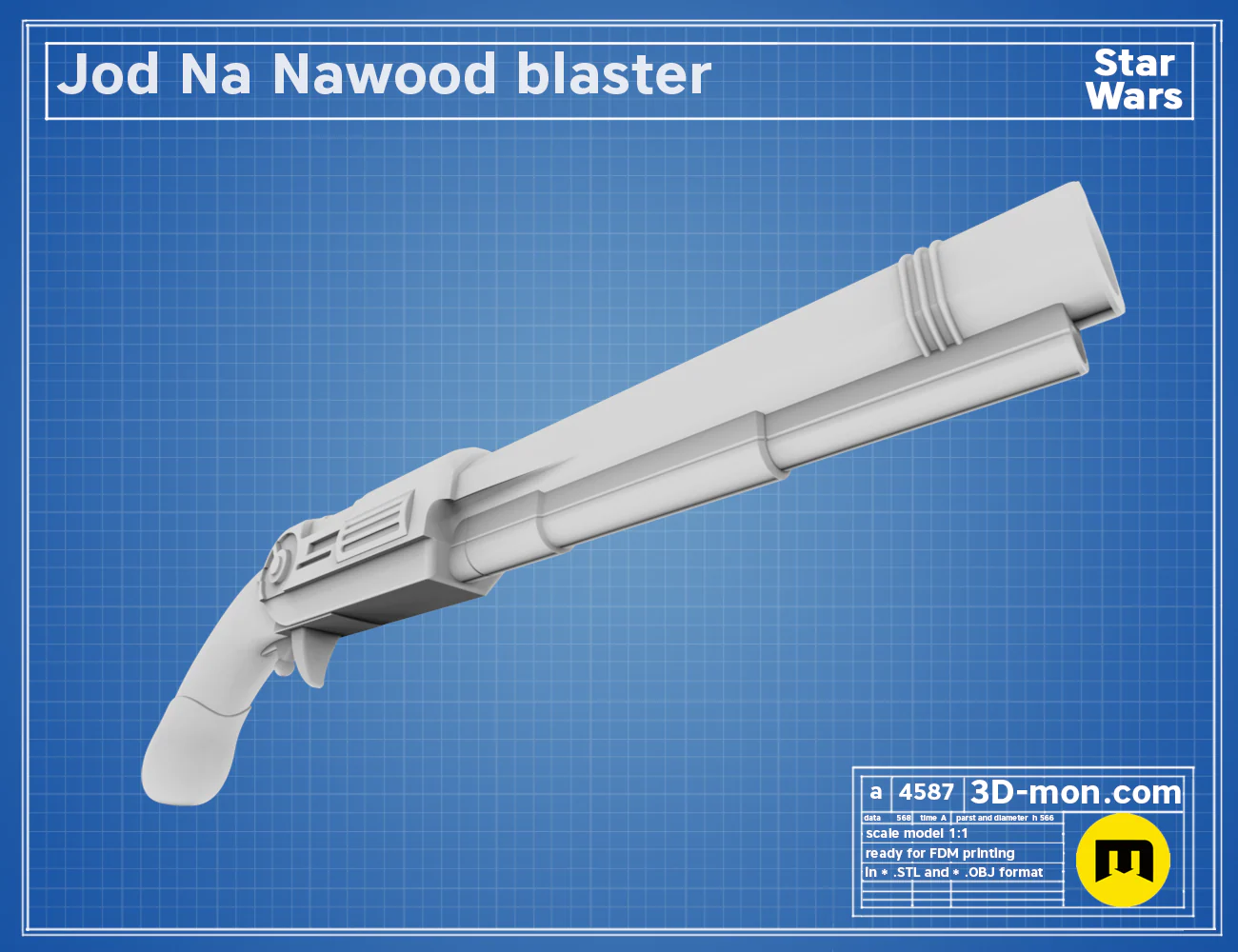Jod Skeleton Crew blaster - Image 9