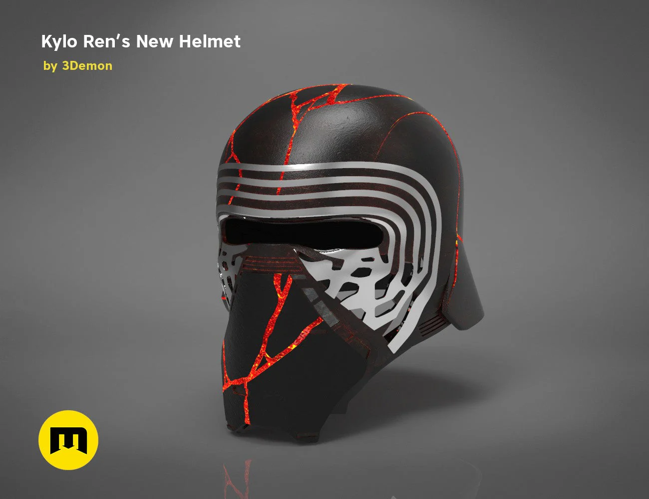 The Kylo Ren helmet destroyed - Star Wars - Image 2