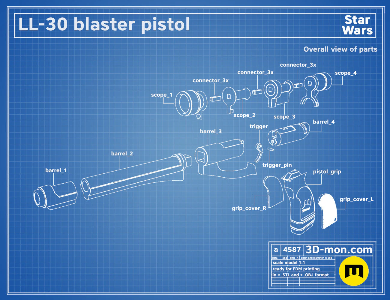 LL-30 Cad Bane Blaster - Image 4
