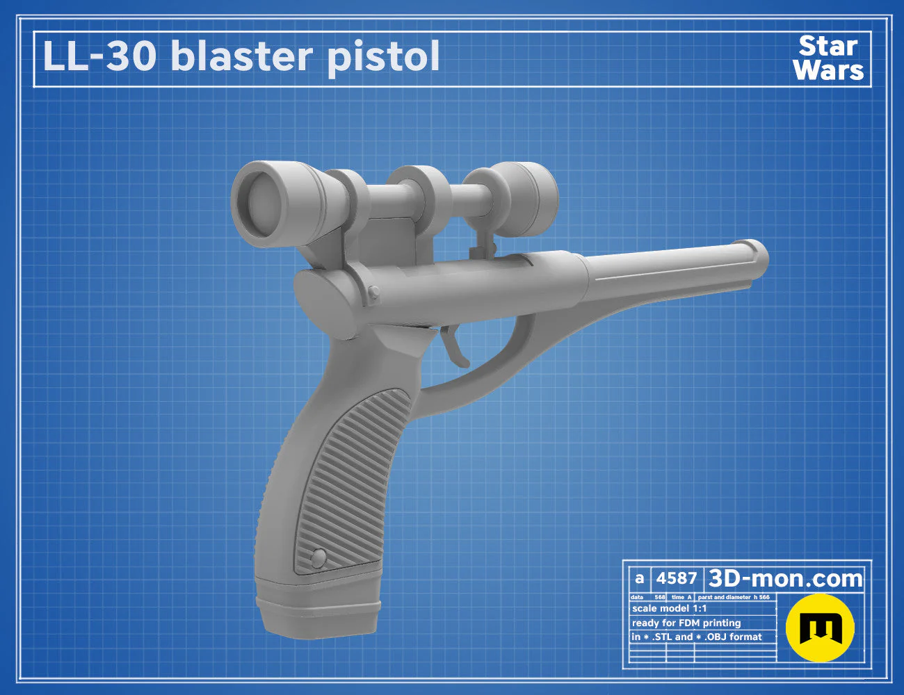LL-30 Cad Bane Blaster - Image 7