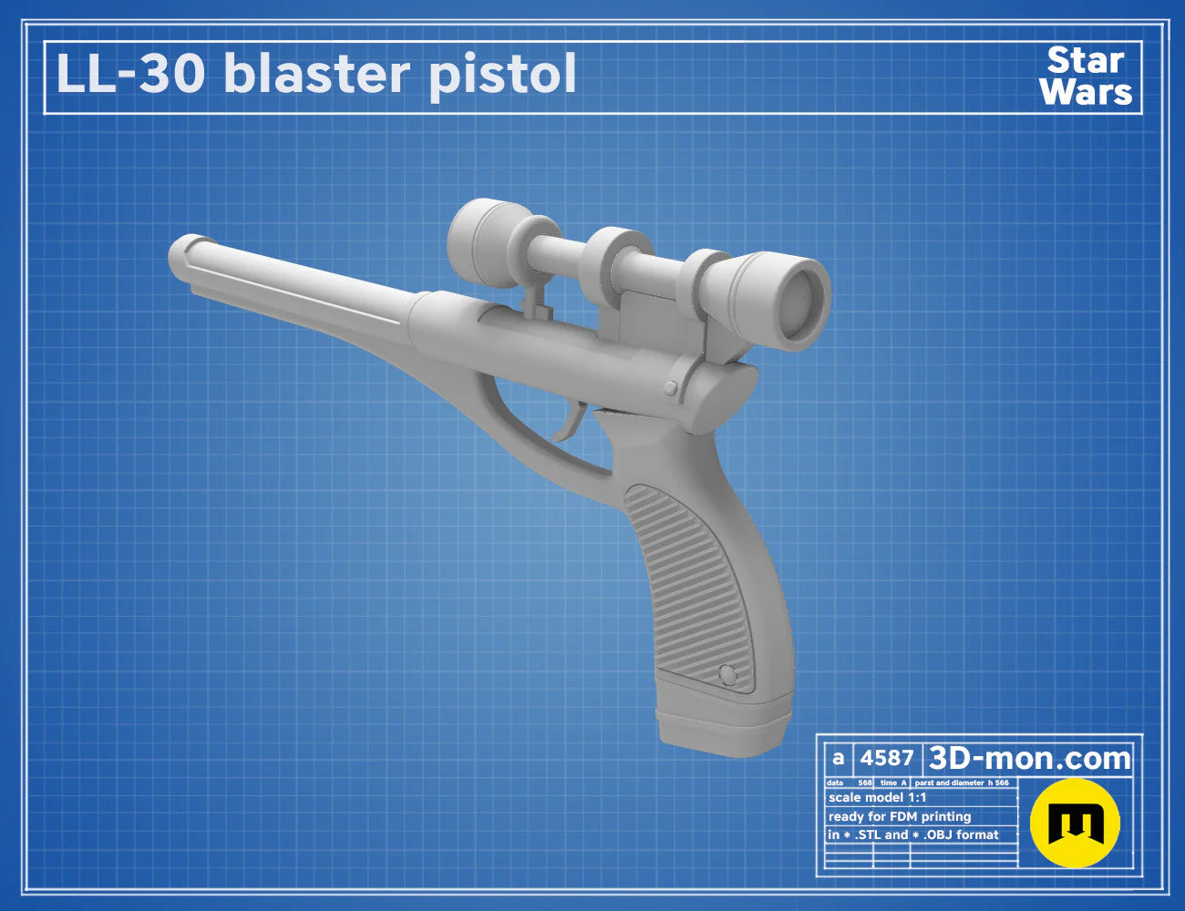 LL-30 Cad Bane Blaster - Image 8