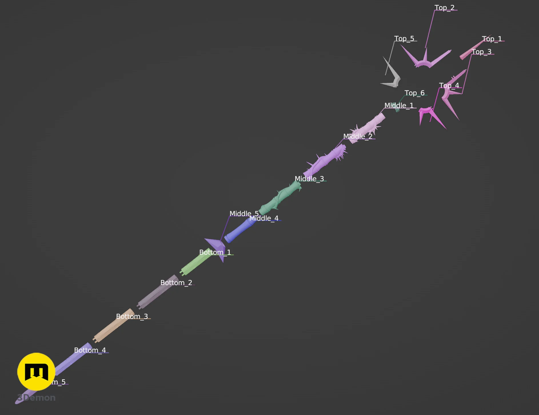 Lythienne Dark Enchantress Staff - Lords of the Fallen - Image 9