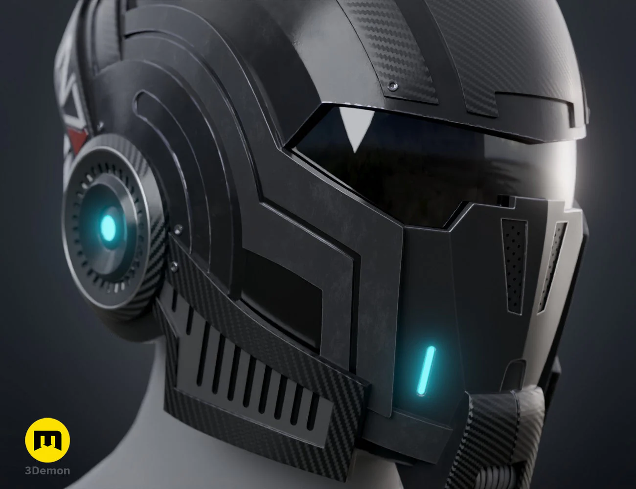 N7 Helmet - Mass Effect - Image 2