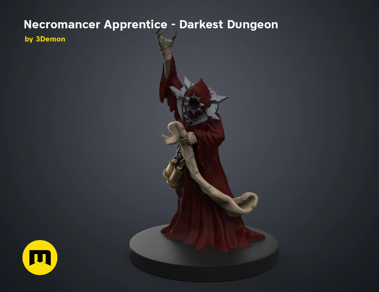 Necromancer Apprentice DnD Figure - Darkest Dungeon - Image 2