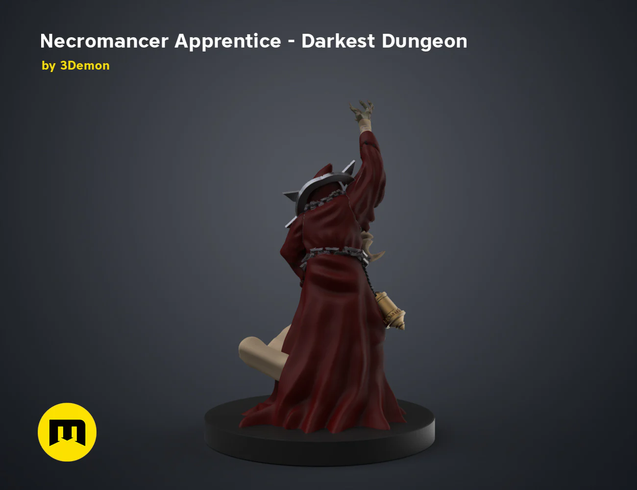 Necromancer Apprentice DnD Figure - Darkest Dungeon - Image 4
