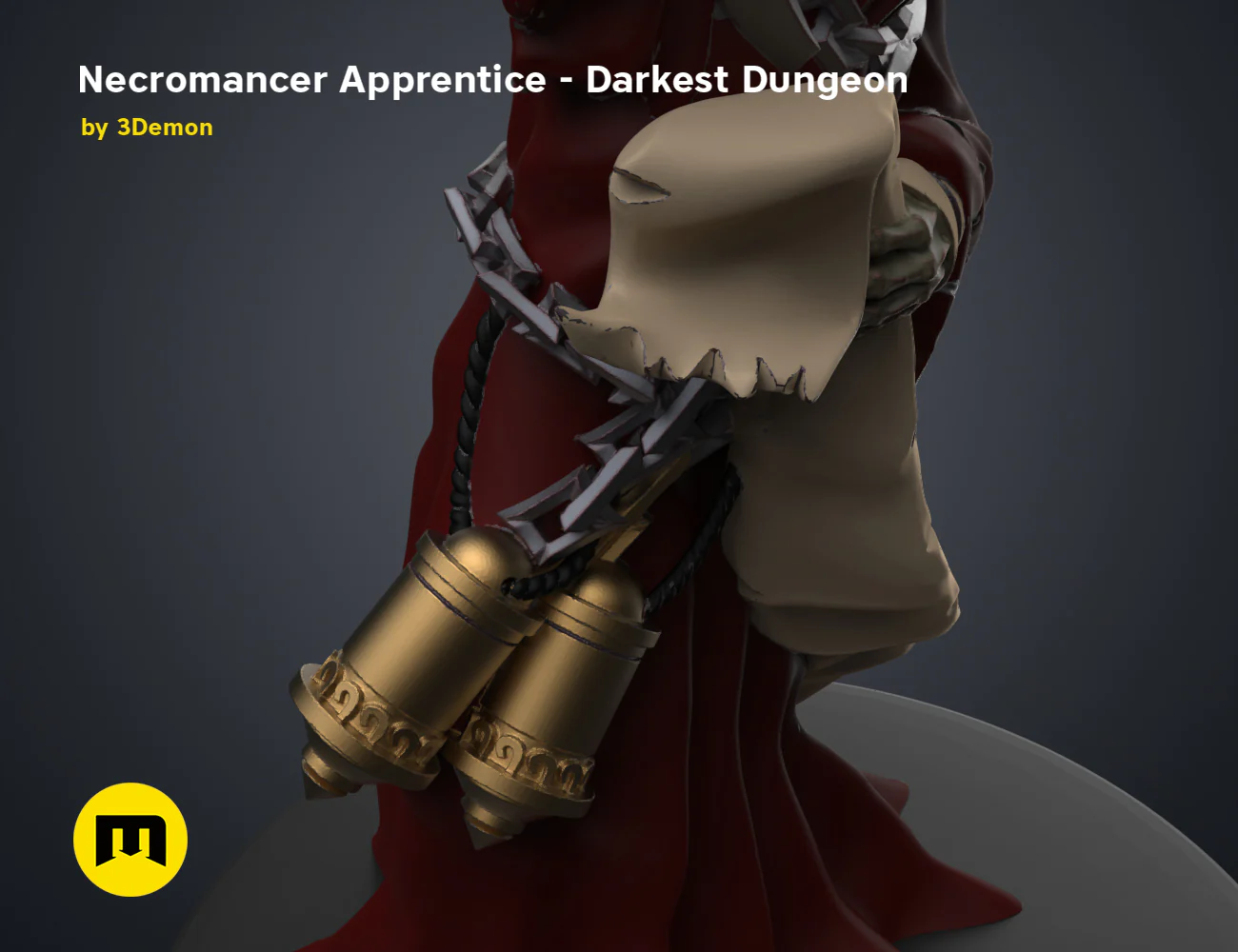 Necromancer Apprentice DnD Figure - Darkest Dungeon - Image 7