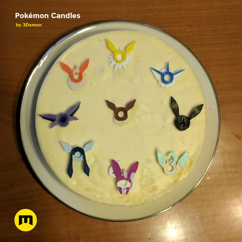 Pokemon - Eeveelutions and Pikachu birthday candles - Image 3