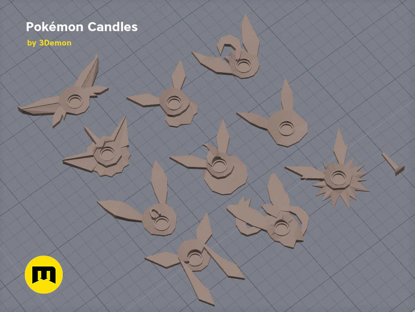 Pokemon - Eeveelutions and Pikachu birthday candles - Image 7