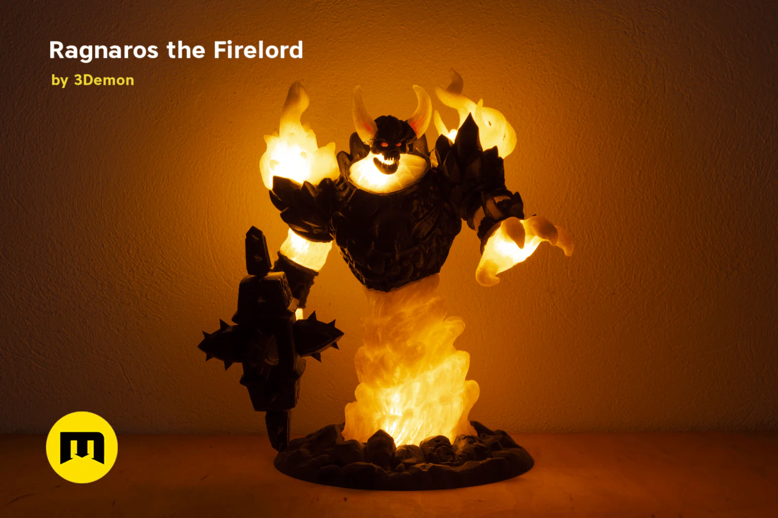 Firelord Figure and Lamp - Ragnaros - Image 2
