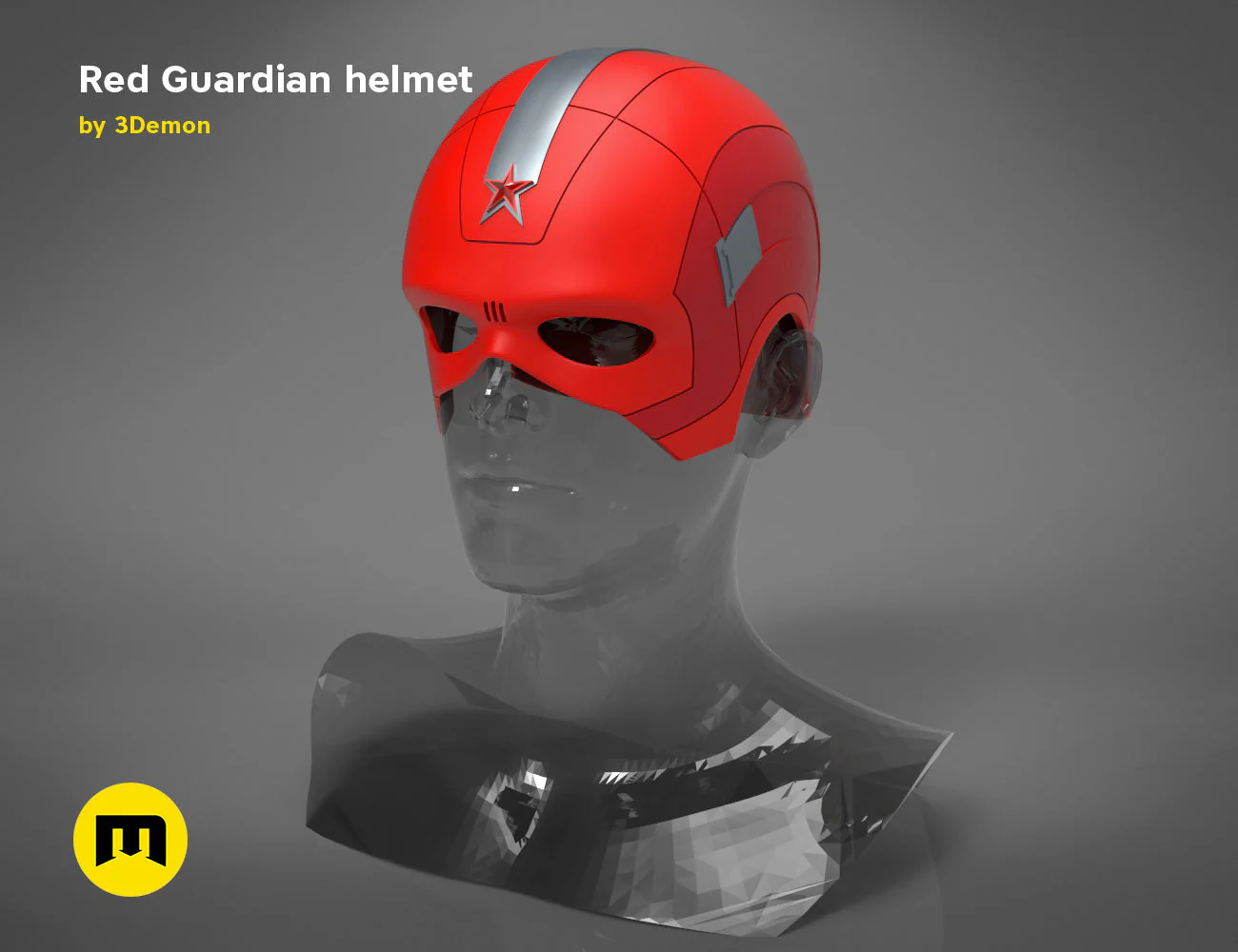 Red Guardian helmet - Image 5