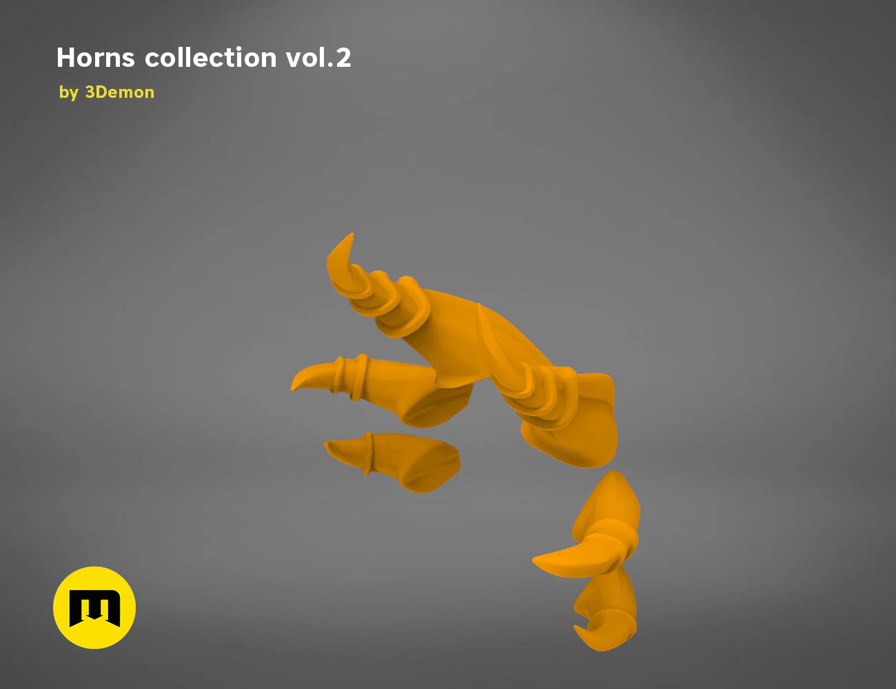 Six Bent Back Horns - Image 13