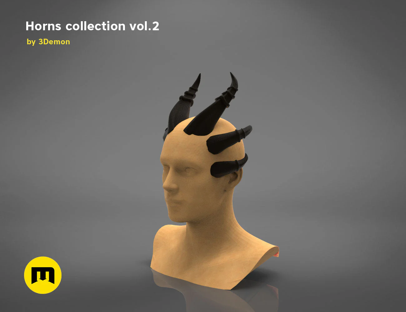 Six Bent Back Horns - Image 3