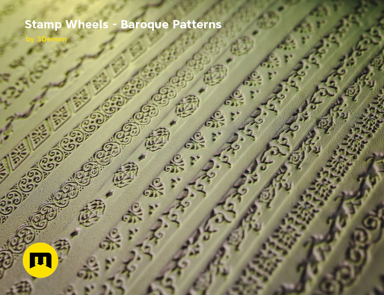 Stamp Wheels for Clay — Baroque Patterns - Image 6