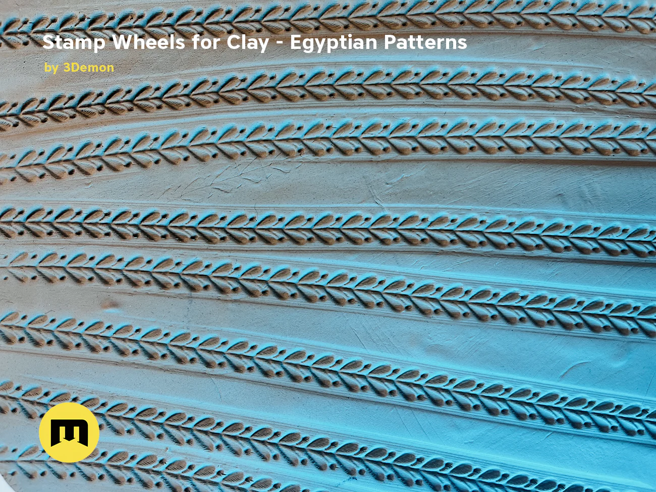 Stamp Wheels for Clay - Egyptian Patterns - Image 13