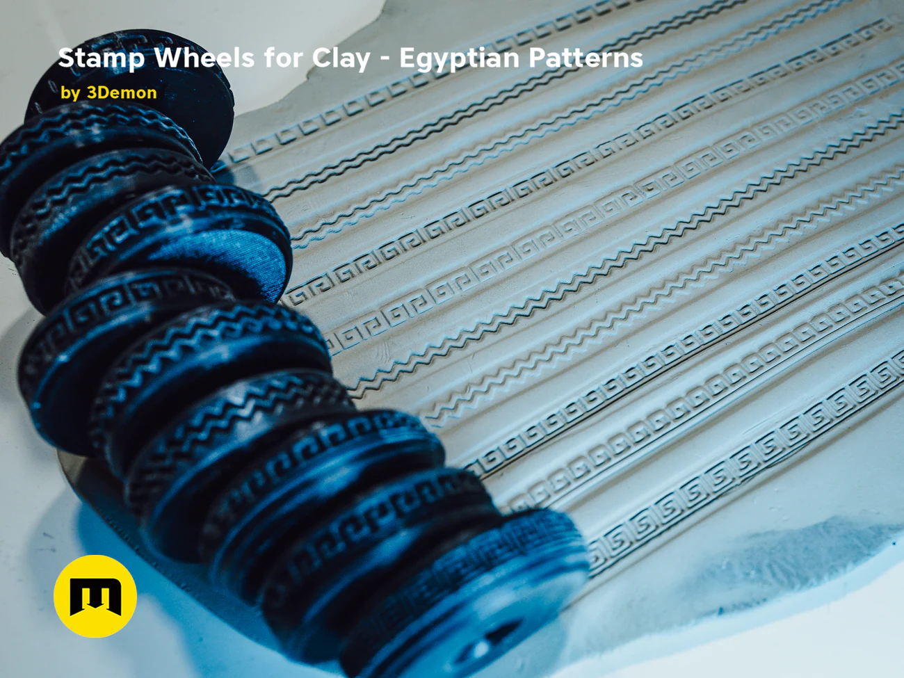Stamp Wheels for Clay - Egyptian Patterns - Image 14