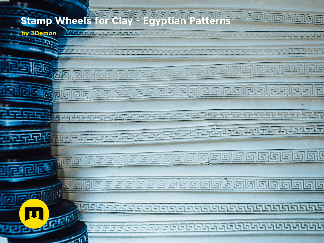 Stamp Wheels for Clay - Egyptian Patterns - Image 16