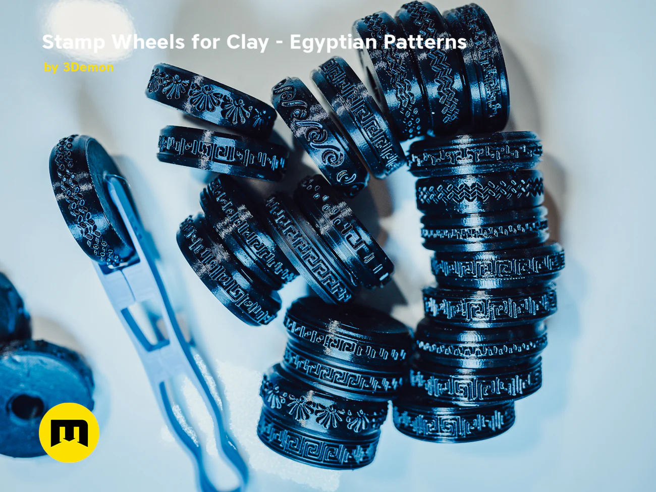 Stamp Wheels for Clay - Egyptian Patterns - Image 19