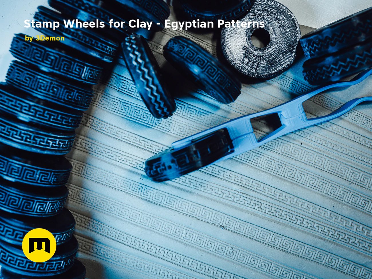 Stamp Wheels for Clay - Egyptian Patterns - Image 20