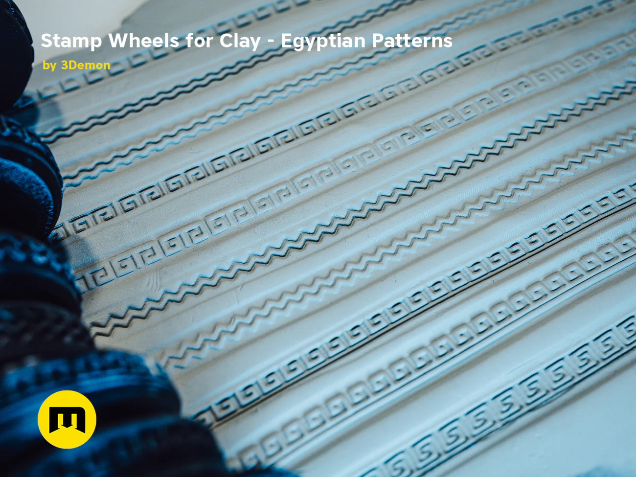 Stamp Wheels for Clay - Egyptian Patterns - Image 23