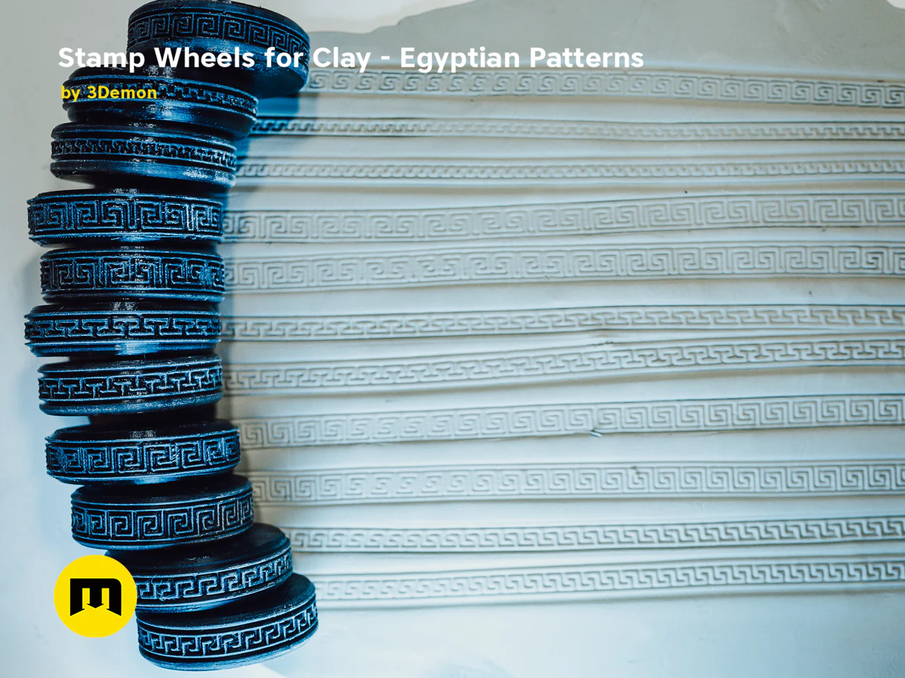 Stamp Wheels for Clay - Egyptian Patterns - Image 25