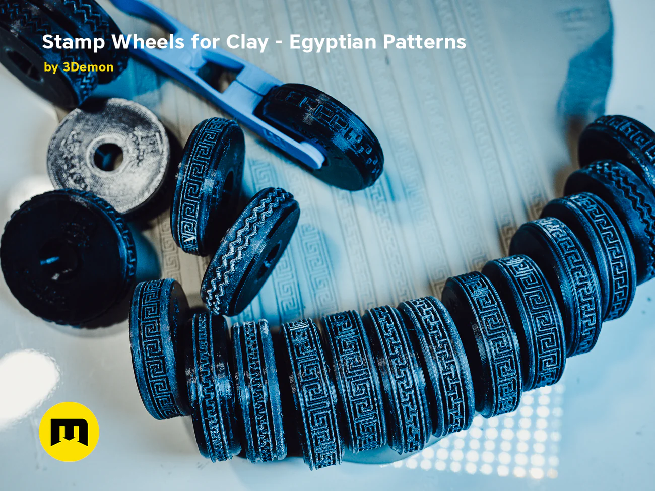 Stamp Wheels for Clay - Egyptian Patterns - Image 26