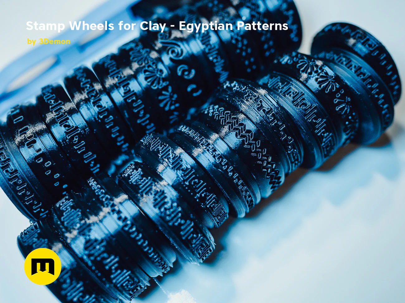Stamp Wheels for Clay - Egyptian Patterns - Image 5