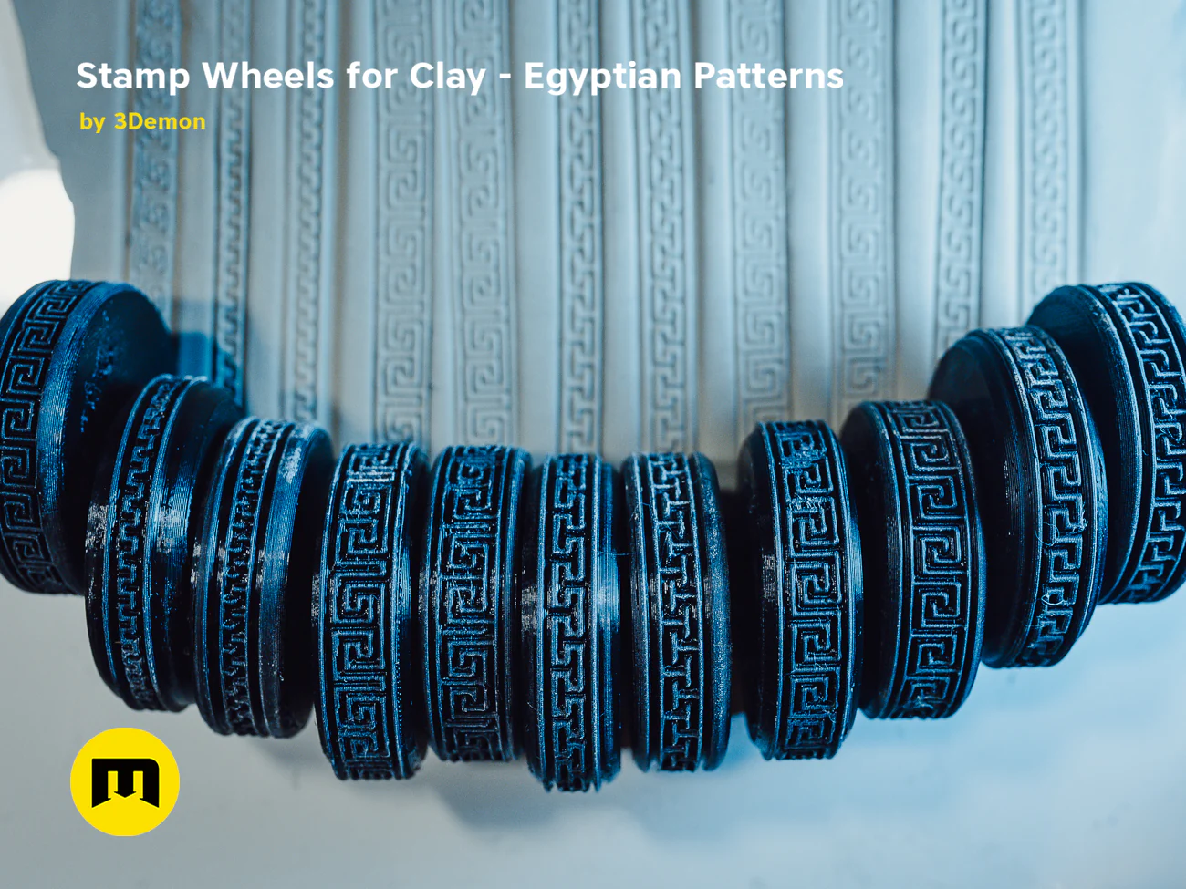 Stamp Wheels for Clay - Egyptian Patterns - Image 6